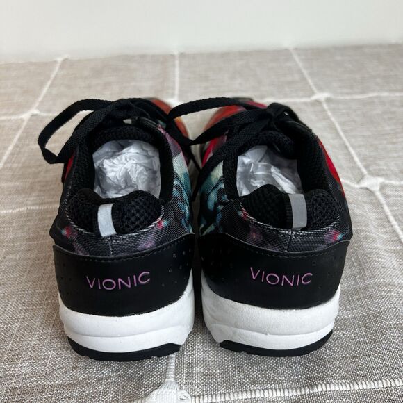 Vionic Tourney Shoes Sneakers Women’s 9.5 Black Pink Purple - Picture 6 of 10